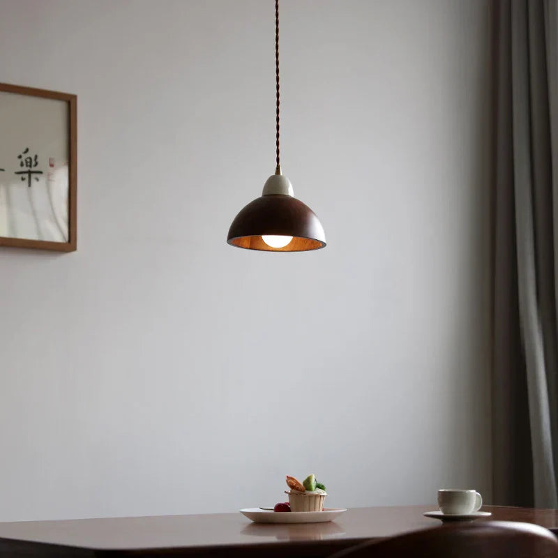 مصباح معلق DecorBites™ سيراميك بتصميم عين الجمل مع LED، مصباح تعليق قابل للتعديل