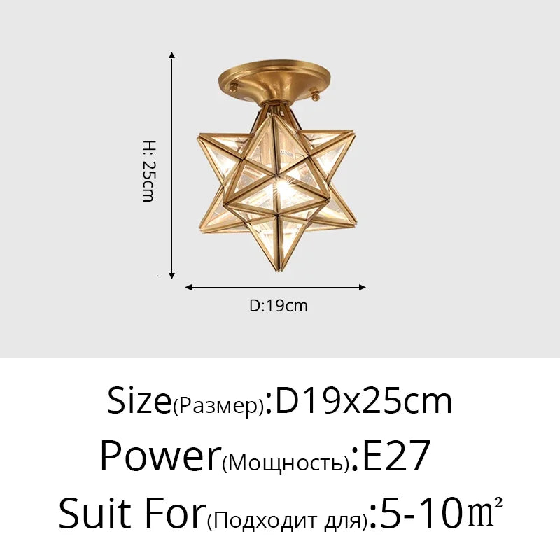 DecorBites™ Crystal Glass LED Chandelier for Modern Living, Study, and Aisle Lighting