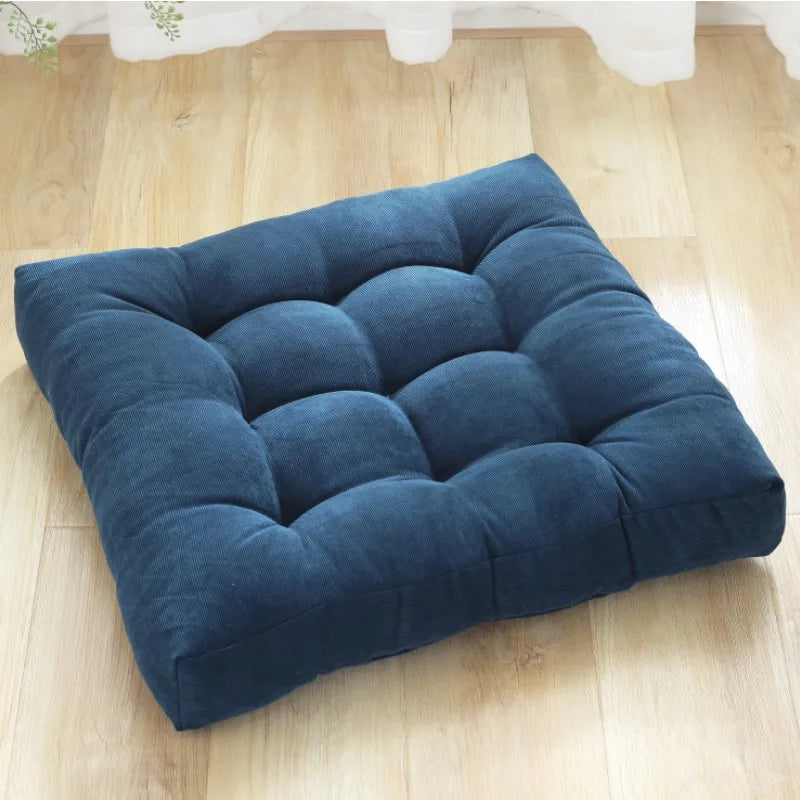 DecorBites™ Corduroy Floor Seat Cushion for Yoga Meditation & Relaxation