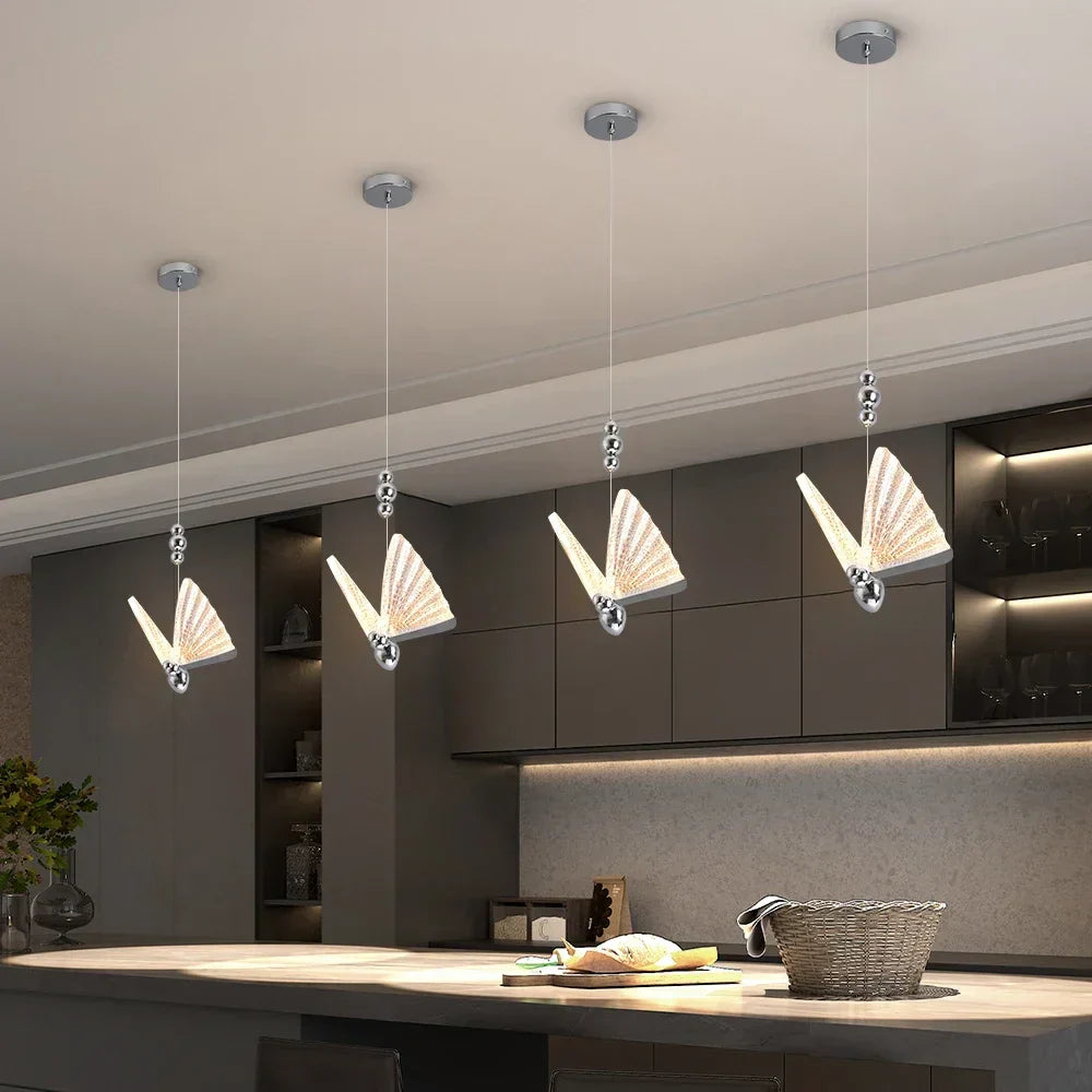 DecorBites™ Butterfly LED Chandelier Pendant Light for Modern Living and Dining Spaces