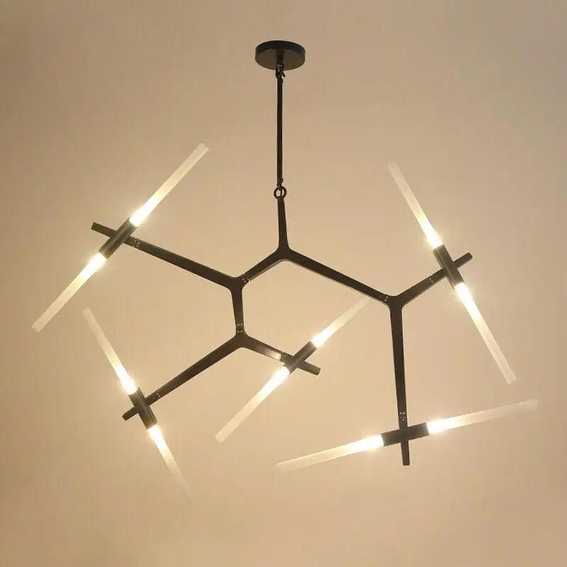 DecorBites™ Glass LED Chandelier Ceiling Light for Modern Nordic Design Home Decor