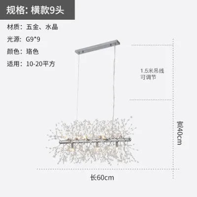 DecorBites™ Crystal Dandelion Pendant Lights for Chic Home Decor
