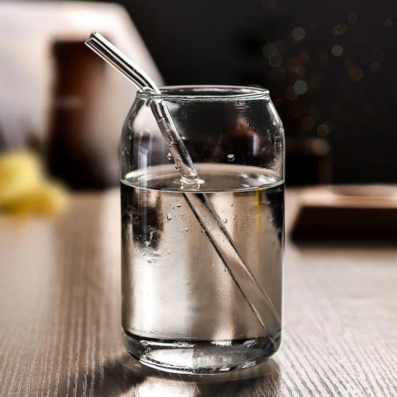 DecorBites™ 574ML Large Can Shape Beer Glass Cup, Durable Borosilicate Glass Drinkware