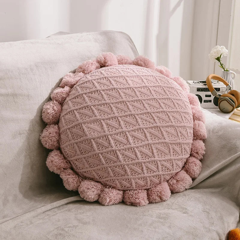 DecorBites™ 3D Flowers Pillows - White Petal Cushions for Home Decor in 50x50cm Size