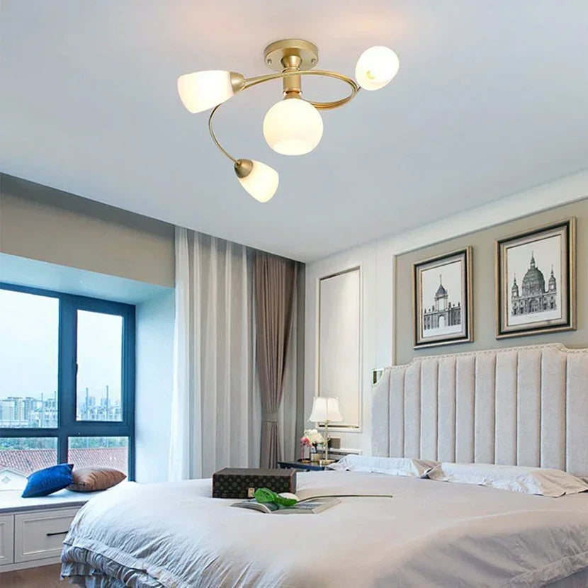 DecorBites™ Glass Ball LED Chandeliers for Room Pendant Lights