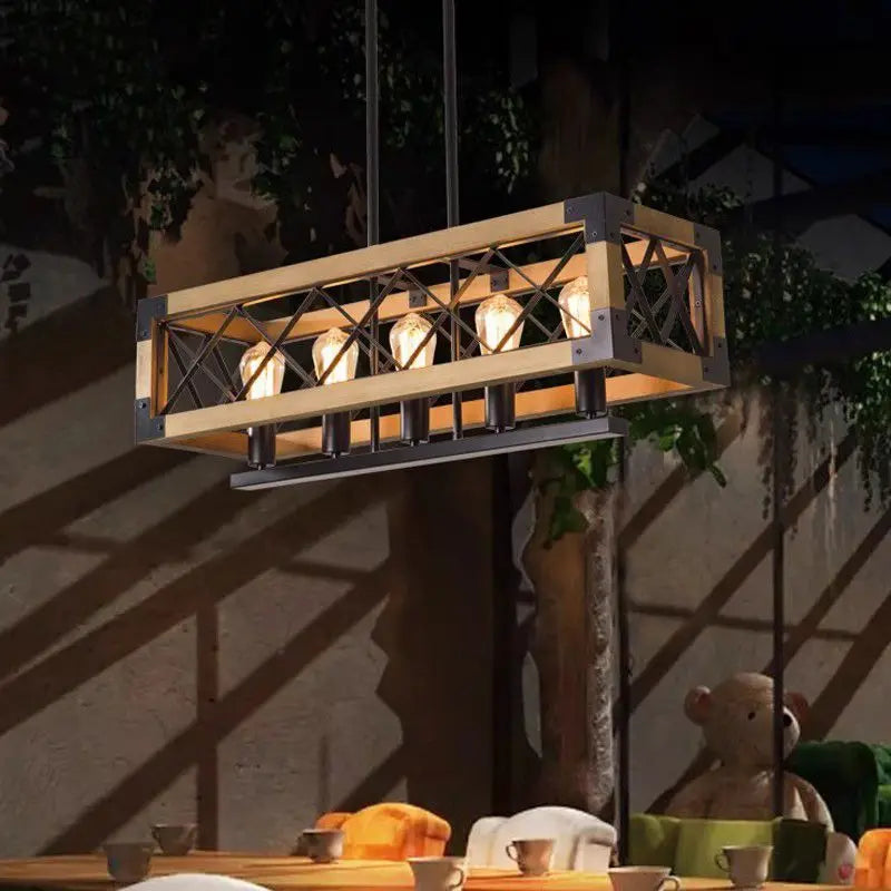 "DecorBites™ Vintage Hotel Wrought Iron Chandelier for Dining and Living Room Decor"