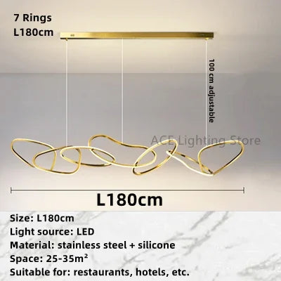 DecorBites™ ثريا سقف دائرية ذهبية بإضاءة LED: فخامة عصرية للمقهى، الفندق، غرفة النوم والمطعم