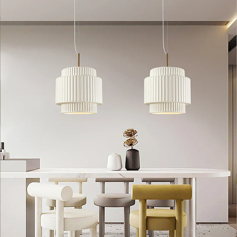 ثريا DecorBites™ Cream Wind LED: طراز واري سابي نورديك البسيط لغرفة الطعام وغرفة النوم والبار