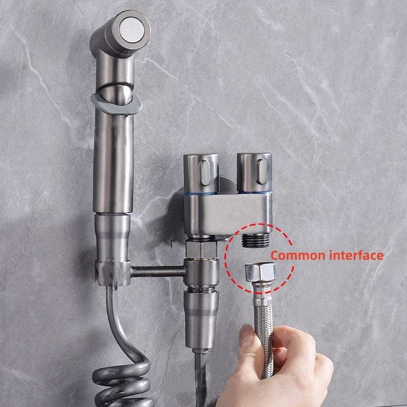 DecorBites™ Bidet Spray Set: High Pressure Handheld Toilet Sprayer for Bathroom Accessory