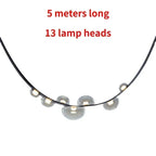 Nordic Leather and Glass Pendant Chandelier
