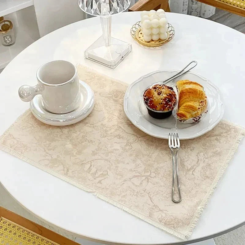 DecorBites™ Cotton Linen Place Mat Set - Tableware Cushion for Kitchen Dining
