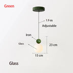 European White Glass Globe Pendant Light