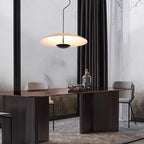 Nordic Wood Grain Black Ring Pendant Light