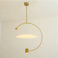 مصباح تعليق LED مطلي بالذهب من DecorBites™ لديكور المنزل وغرفة الطعام