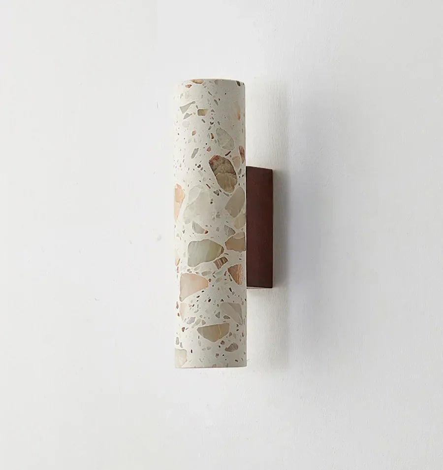 DecorBites™ LED Wall Lights for Dining Room Stair Bedroom Stone Terrazzo Wood - Wabi Sabi Aesthetic