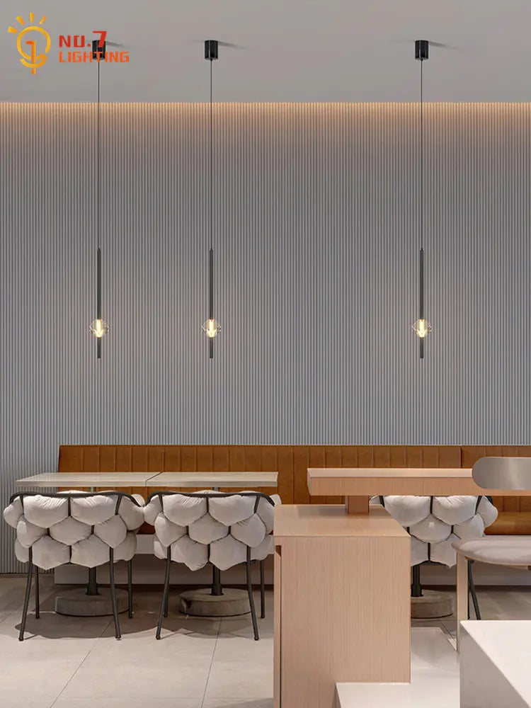 DecorBites™ Crystal Bedroom Pendant Lights LED Modern Minimalist Indoor Lighting