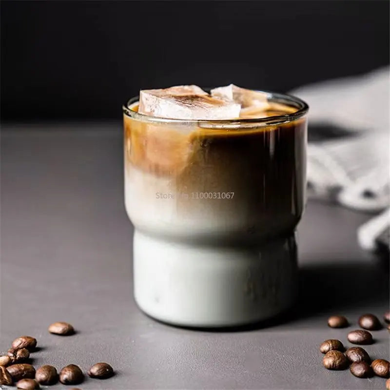 Tasse en verre DecorBites™ en forme de calebasse pour café, whisky, vin et plus encore.