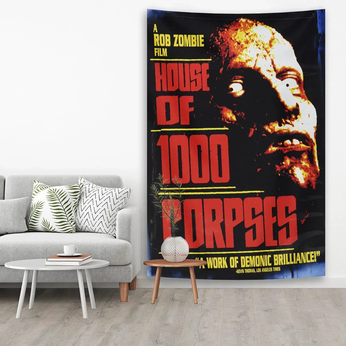 DecorBites™ Horror Movie Tapestry Halloween Curtains - Psychedelic Home Decoration Wall Canvas