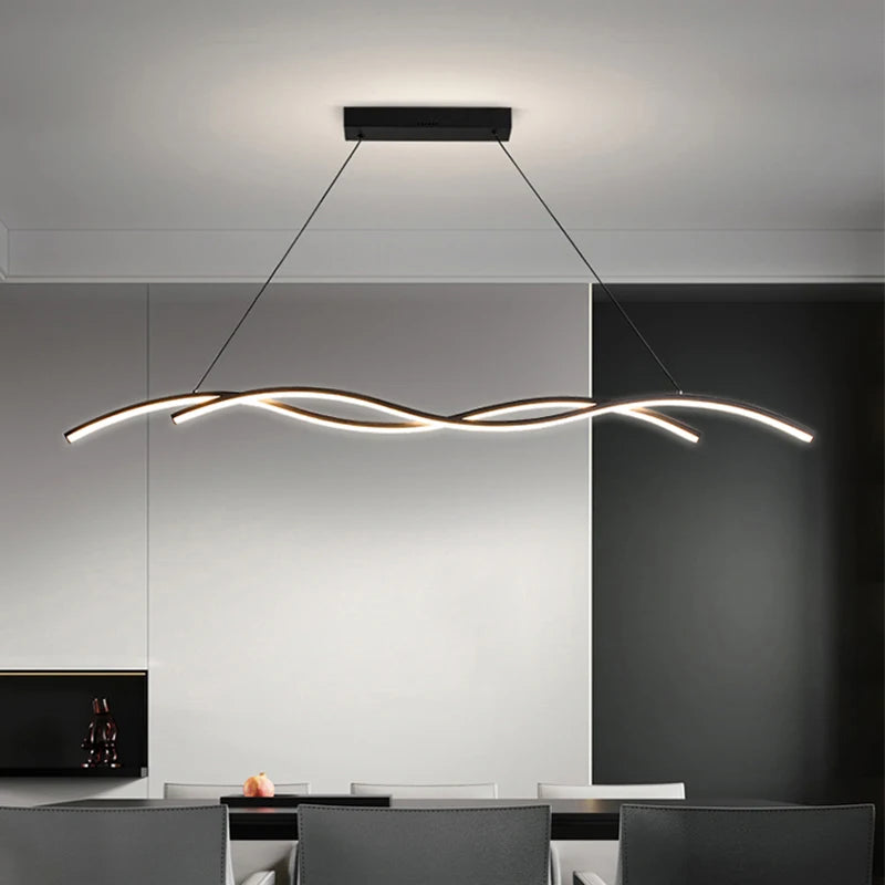 Modern Minimalist White Aluminum LED Pendant Light