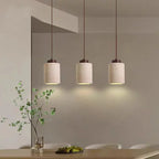 Modern Travertine Stone Pendant Light In Beige
