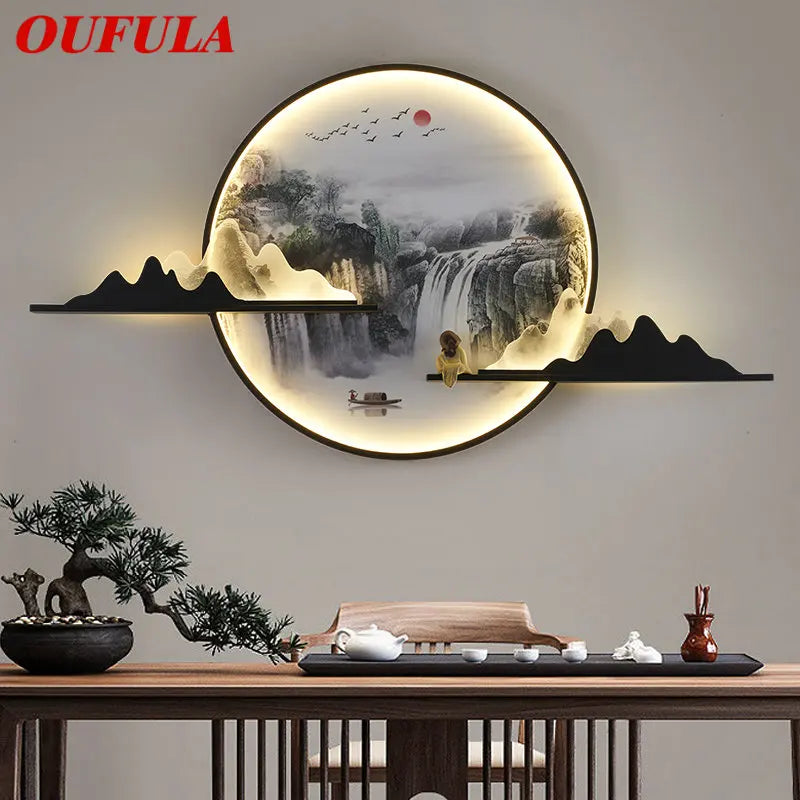 DecorBites™ مصباح حائط LED للوحات الفنية للمنزل وغرفة المعيشة وغرفة النوم والدراسة