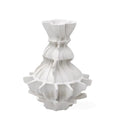 DecorBites™ Abstract Pleated Gear Resin Flower Vase - Home Decoration & Arrangement