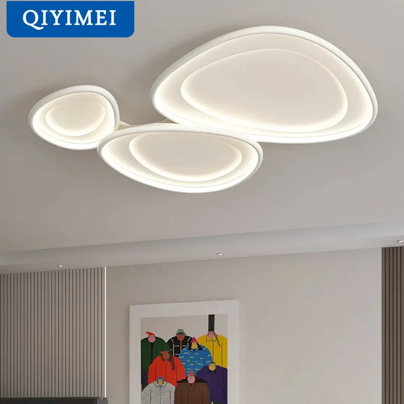 DecorBites™ ثريات LED أبيض كروم تركيبات إضاءة المطبخ إضاءة منزلية عصرية