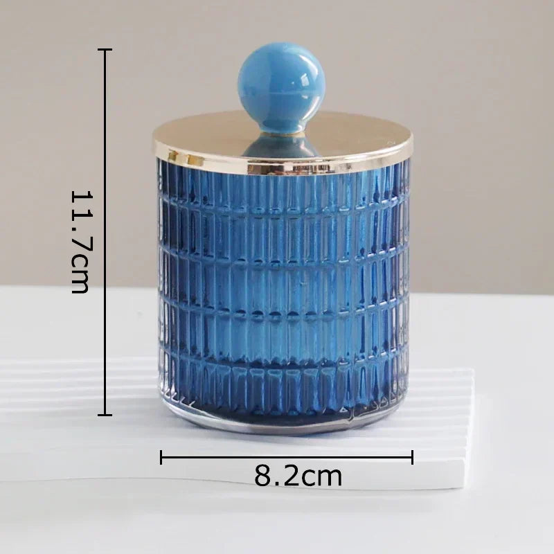 DecorBites™ Glass Tea Canister Storage Jar with Ceramic Ball Lid