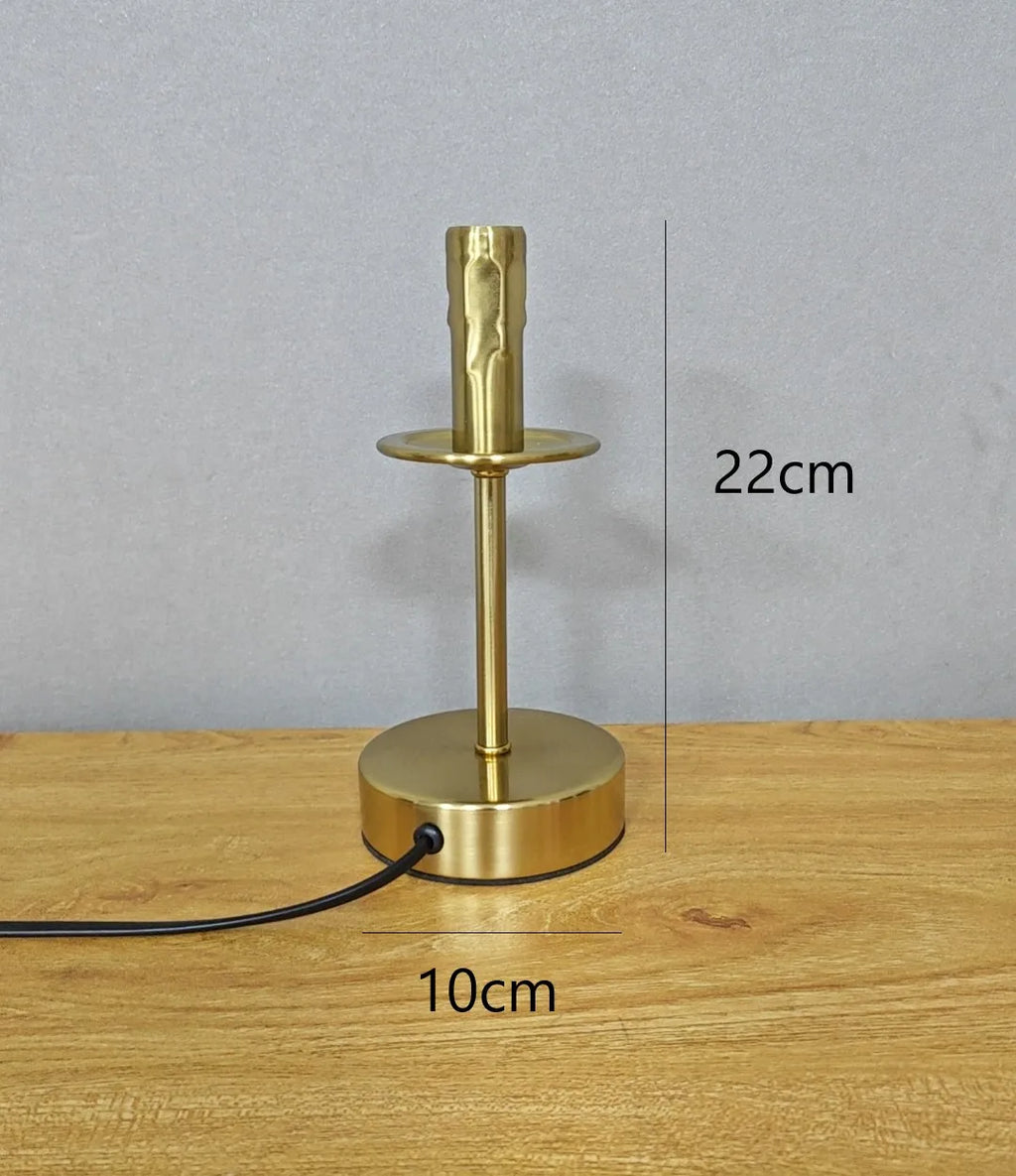 Lampadaire industriel rétro DecorBites™ avec bougie pour salon, chambre à coucher et bureau