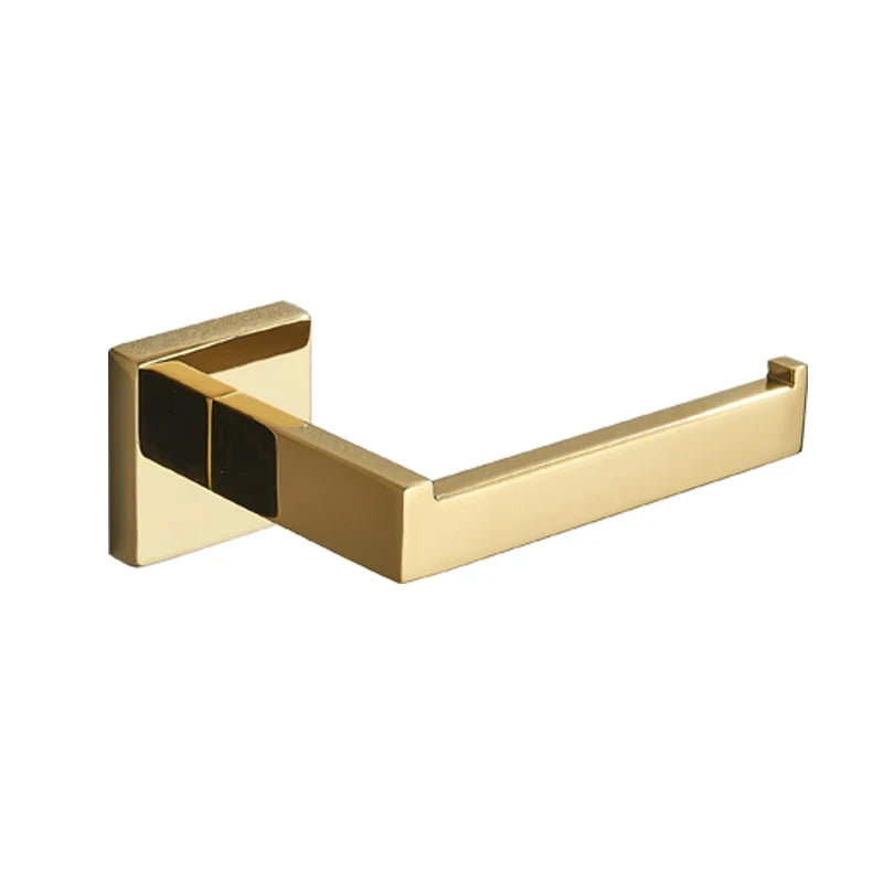 DecorBites™ Gold Square Paper Holder ملحق حمام