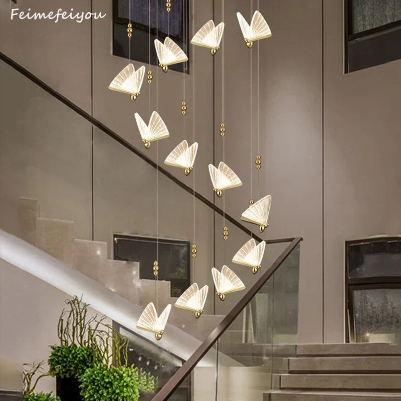 DecorBites™ Butterfly LED Pendant Lights Chandelier for Indoor Living and Dining Room Lighting