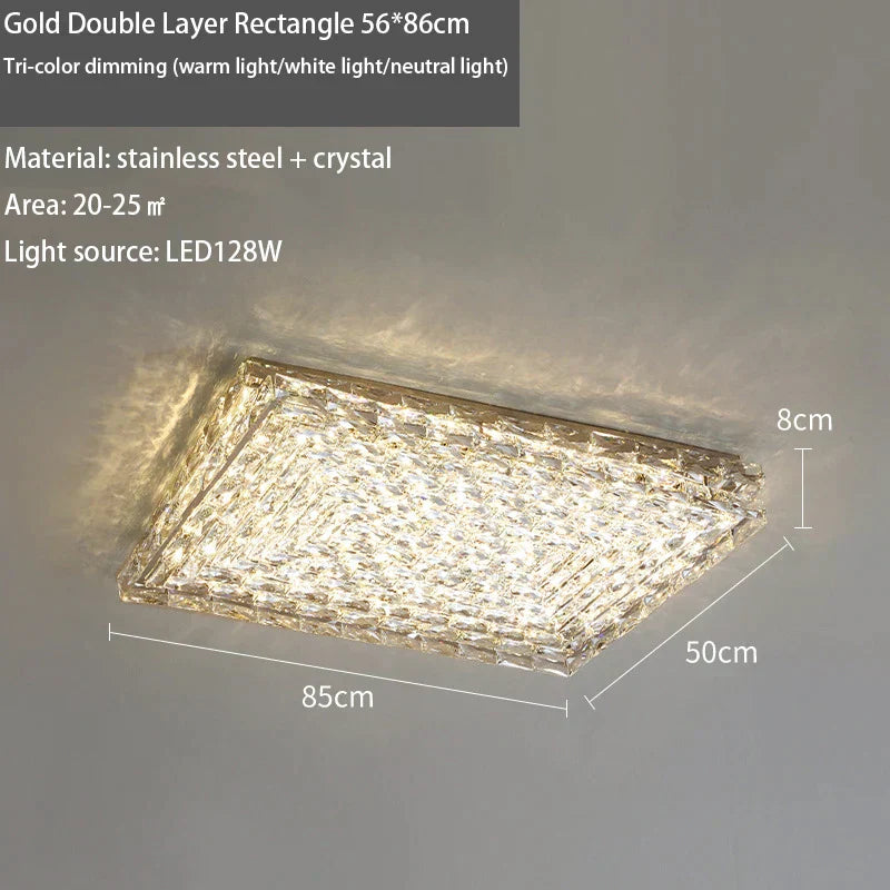 DecorBites™ Crystal LED Ceiling Chandeliers for Elegant Home Decor Lighting