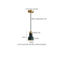 DecorBites™ Emerald-Green LED Pendant Lamp for Dining Living Room Loft Bar Bedside