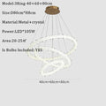 DecorBites™ Lustre rond en cristal K9 : Suspension LED moderne pour la maison, le salon, la chambre, le hall d'entrée