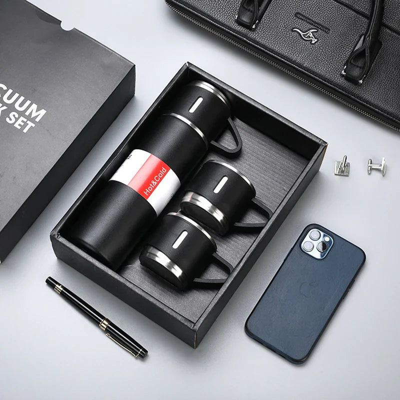 DecorBites™ 500ML Stainless Steel Vacuum Insulated Water Bottle - Ideal for Hot and Cold Drinks