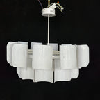 White Wabi Sabi Acrylic Pendant Chandelier