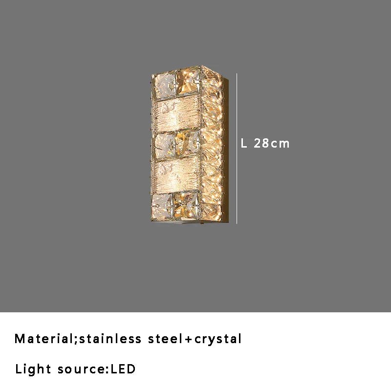 DecorBites™ Crystal Glass Luxury Ceiling Chandelier - Gold LED Home Decor