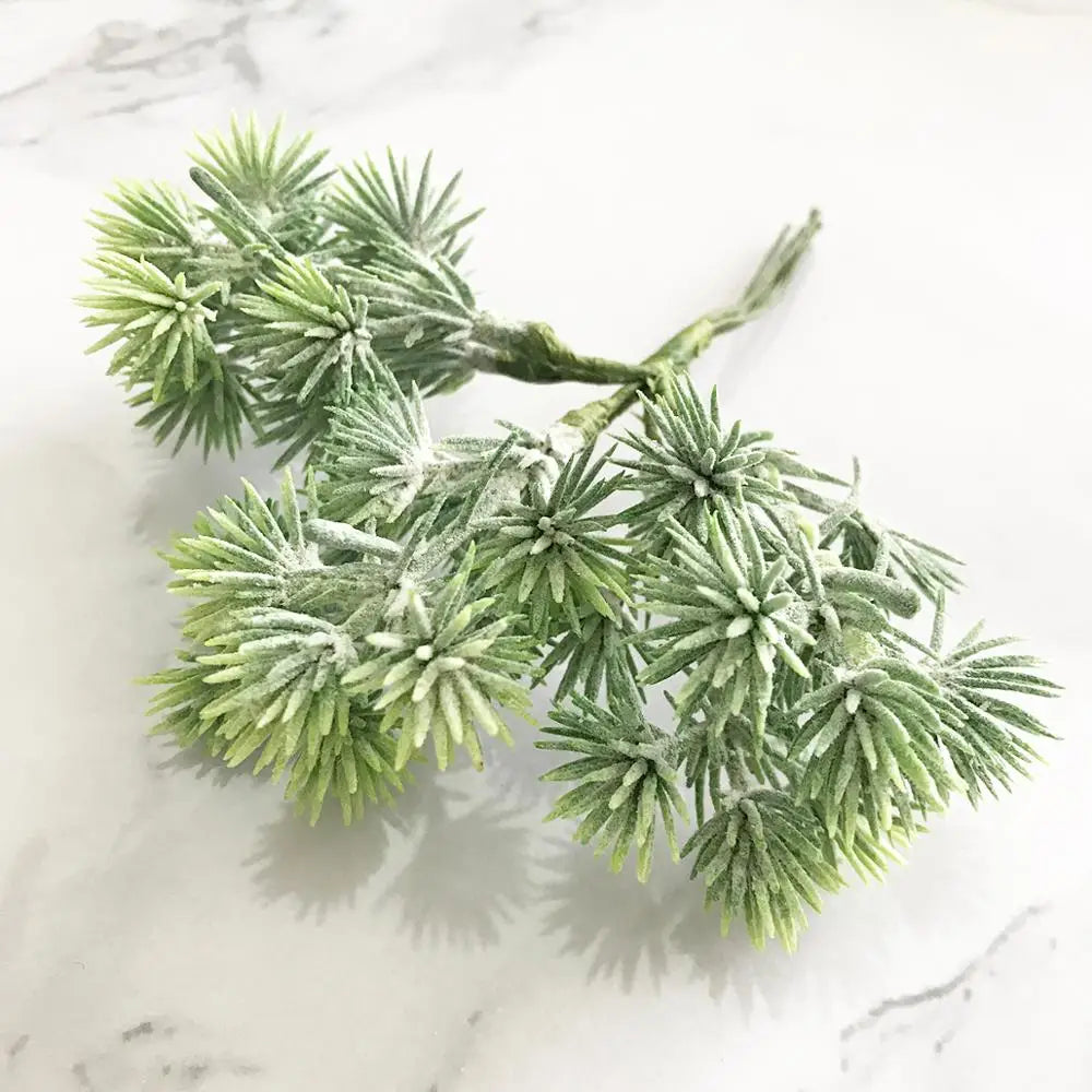 DecorBites™ Green Plant Flower Cherry Stamen Berries Bundle for DIY Decor and Gifts