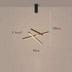 Modern Black Multi-Light LED Pendant Chandelier