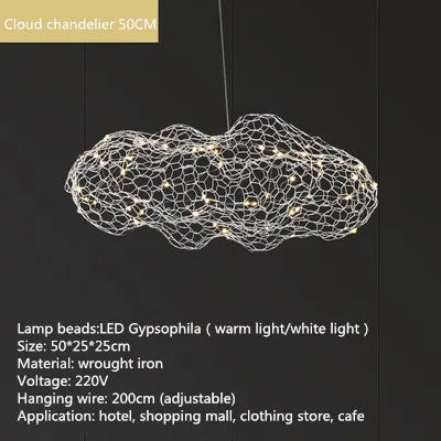 DecorBites™ Cloud Light: Nordic Designer Pendant Lamp for Bedroom, Hotel, Restaurant, Bar