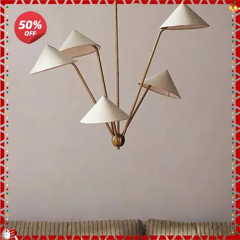 DecorBites™ ثريات قماش يابانية ومصابيح متدلية لديكور غرفة المعيشة