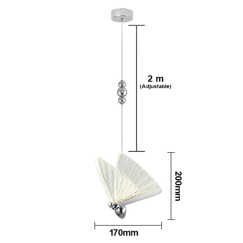 DecorBites™ Butterfly LED Pendant Lights Chandelier for Indoor Living and Dining Room Lighting