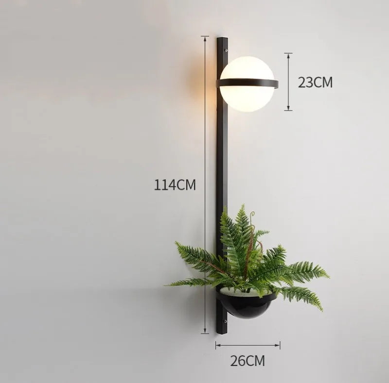 أضواء جدارية DecorBites™ LED آرت ديكو: تصميم نباتي حديث ومبتكر لغرفة المعيشة وغرفة النوم بالمنزل