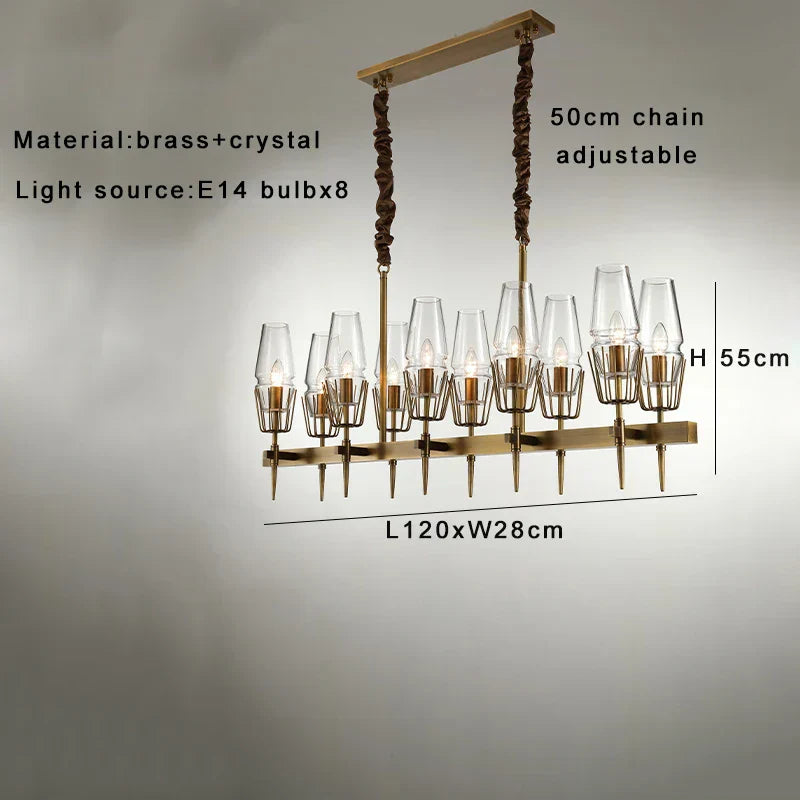 DecorBites™ Dimmable Crystal Glass Brass Wall Light for Bedroom and Bath