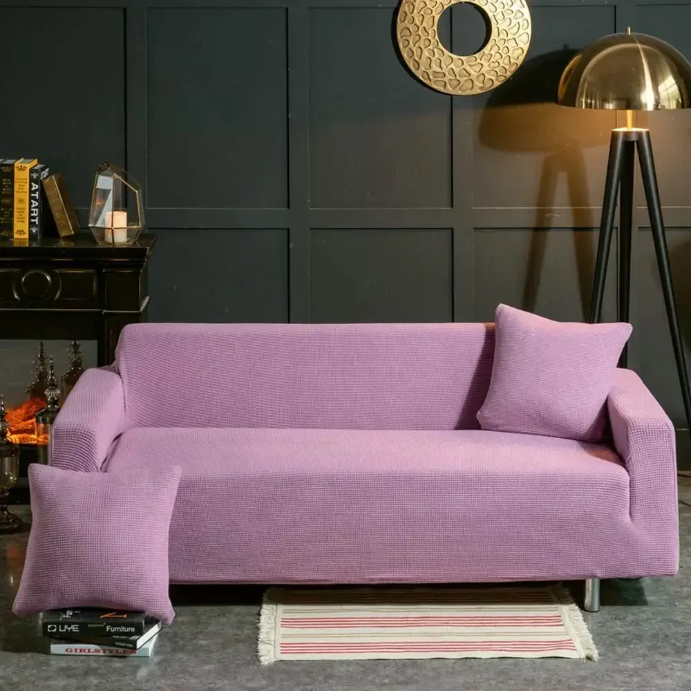 DecorBites™ 3D Quilted Sofa Cover: Soft Cozy Stretch Spandex Couch Slipcover