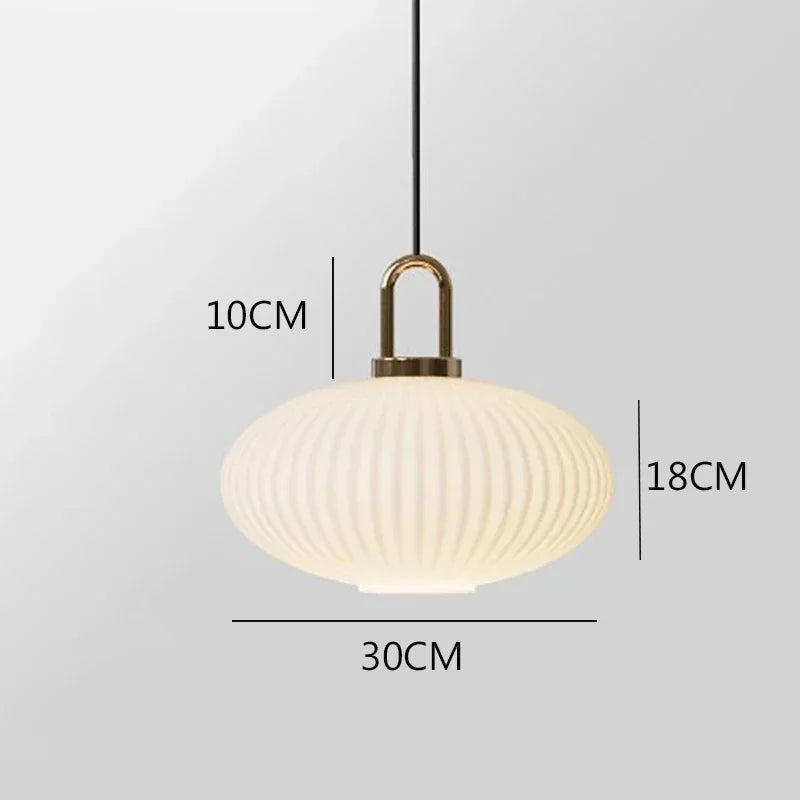 فوانيس زجاجية معلقة بخطوط إضاءة LED من DecorBites™ لديكور منزلي أنيق داخلي