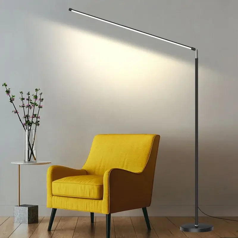 مصباح أرضي LED من DecorBites™: إضاءة قراءة فائقة السطوع وبلمسة عصرية لغرفة المعيشة وغرفة النوم