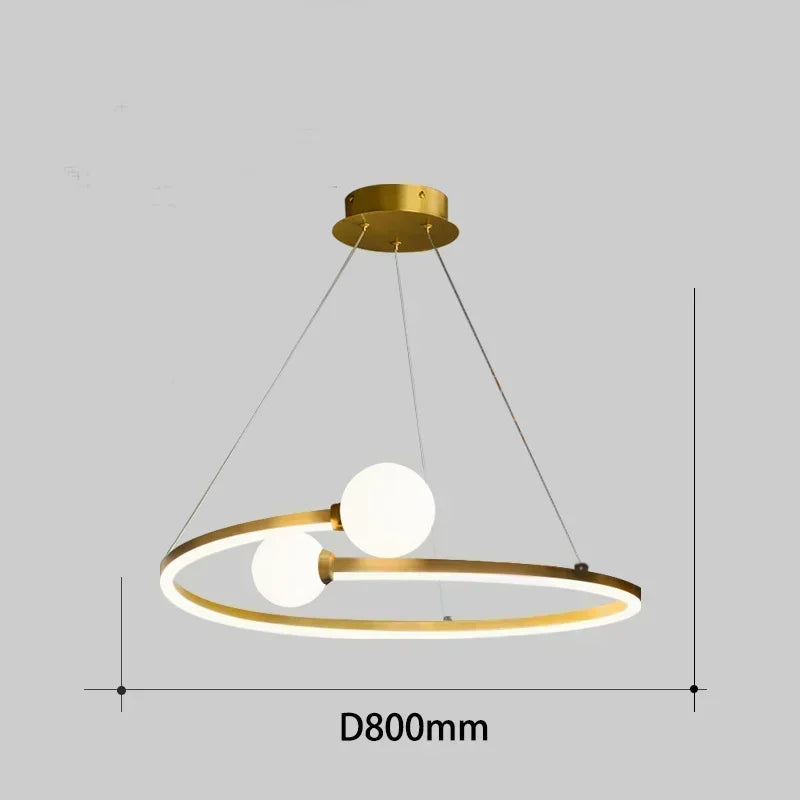 ثريا إضاءة LED حديدية DecorBites™، مثالية لغرفة المعيشة، المطعم، غرفة الدراسة، المطبخ، المرآب