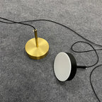Nordic Minimalist Black Brass Pendant Light