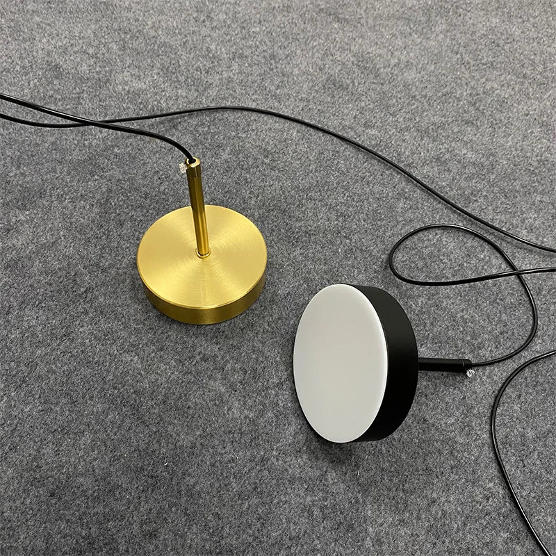 Nordic Minimalist Black Brass Pendant Light